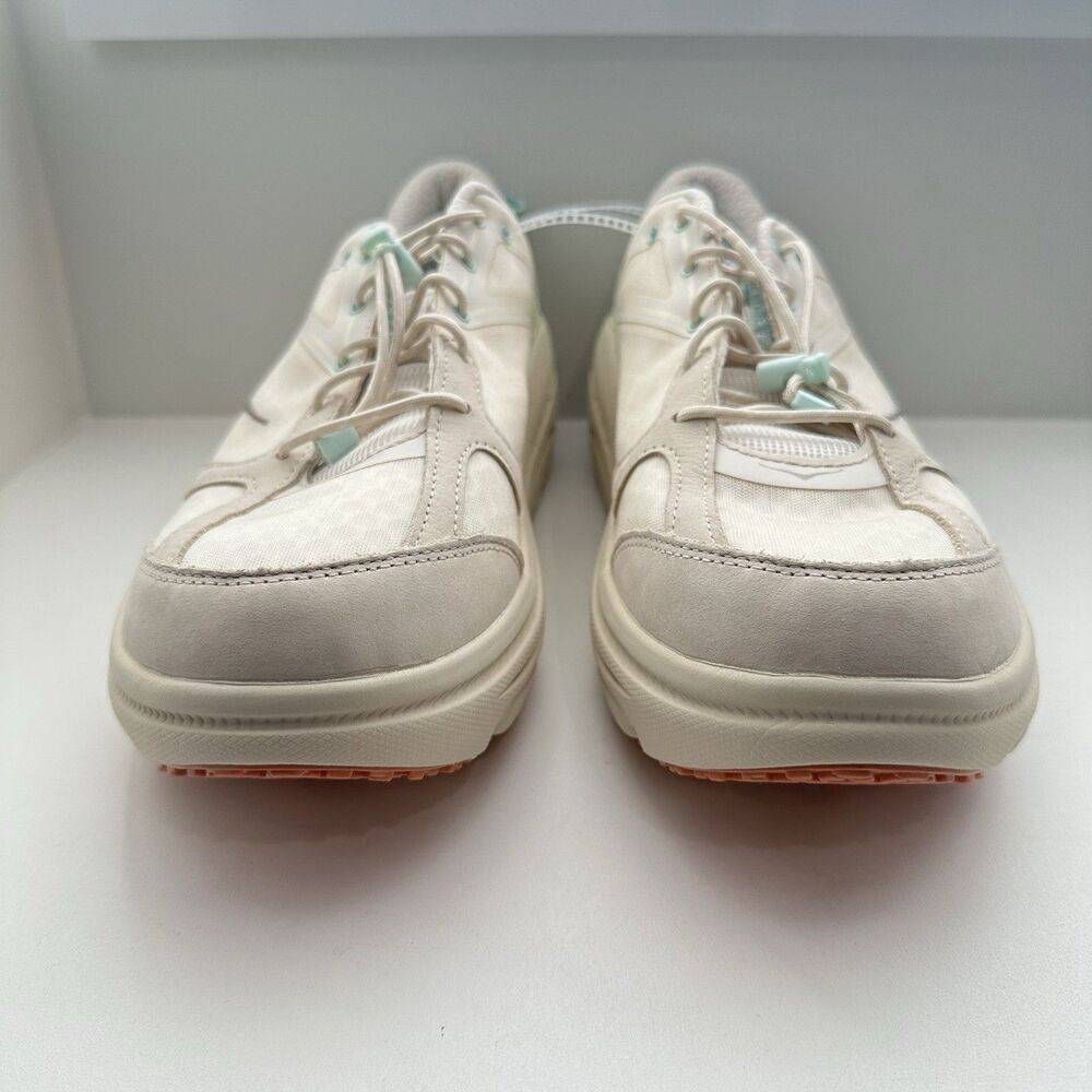 HOKA U Bondi B3 Oat Milk W 14/M 13 Sneaker Cushioned Mesh Activewear Casual Run - Picture 3 of 12